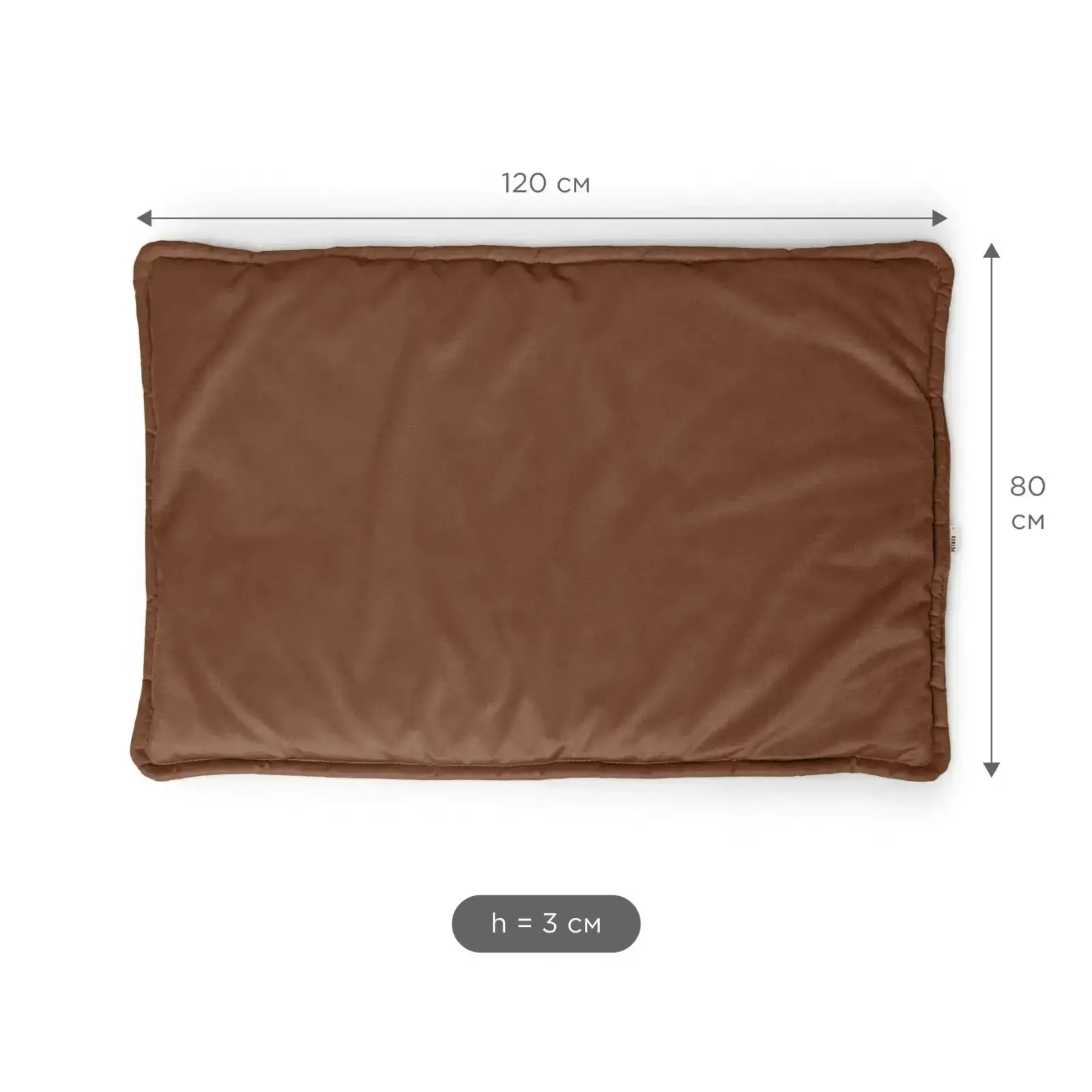 Килим Petbed Слім 3ХL 120x80см h-3см Коричневий