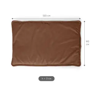 Килим Petbed Слім 3ХL 120x80см h-3см Коричневий