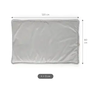 Килим Petbed Слім 3ХL 120x80см h-3см Сірий