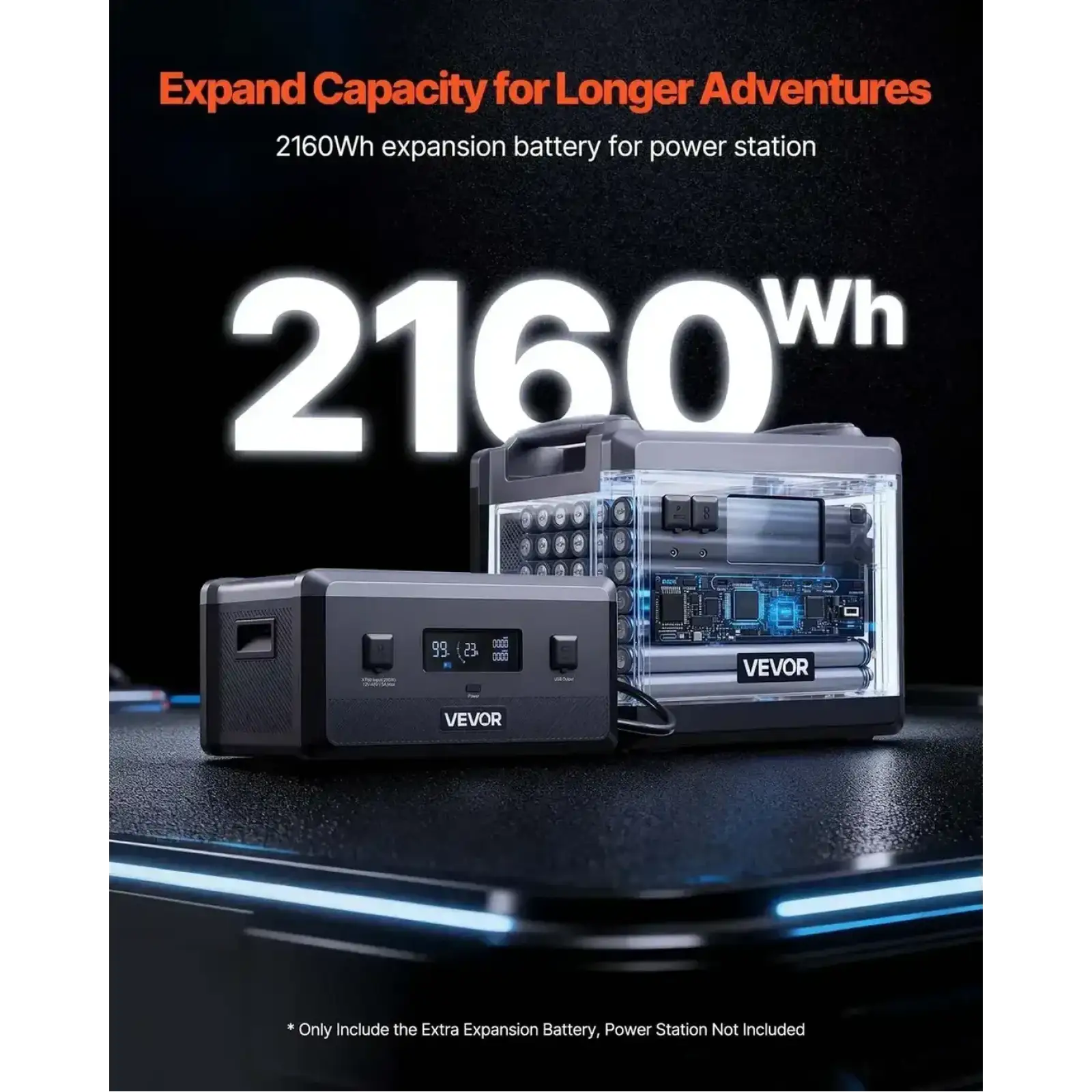 Дополнительная батарея Vevor Q2400BP 2160Wh