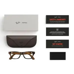 Смарт-очки Ray-Ban Meta Blayzer Optics Gen 2 Shiny Havana with Demo Lens (RW7001 8528 50-19)