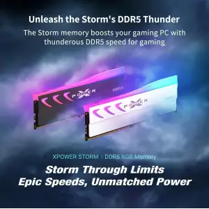 Оперативная память Silicon Power XPOWER Storm DDR5 16GB (2x8GB) Storm RGB 6000 CL36 (SP016GXLWU60FBDKAI)