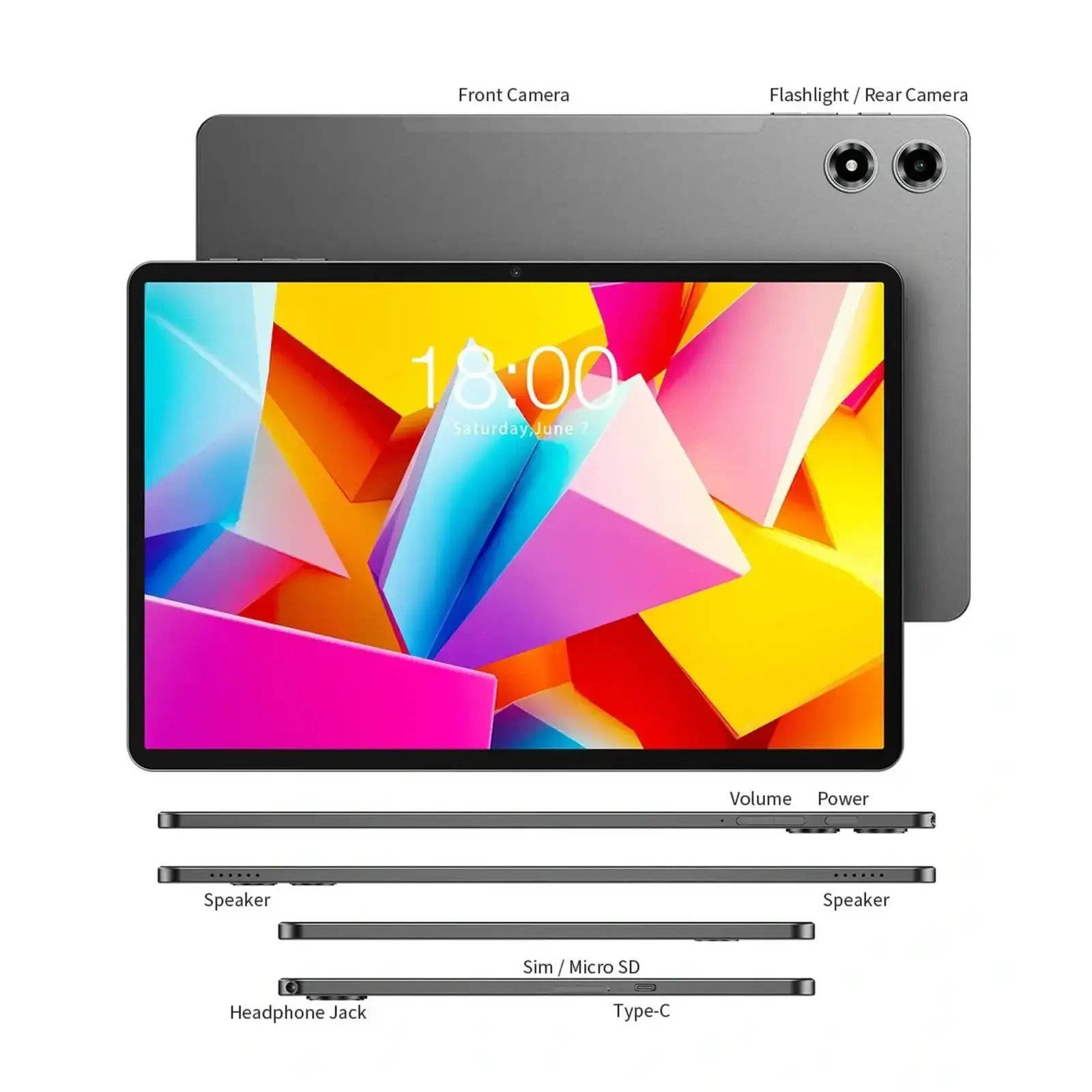 Планшет Teclast T50 Plus 8/128GB LTE Grey (6940709680421) UA