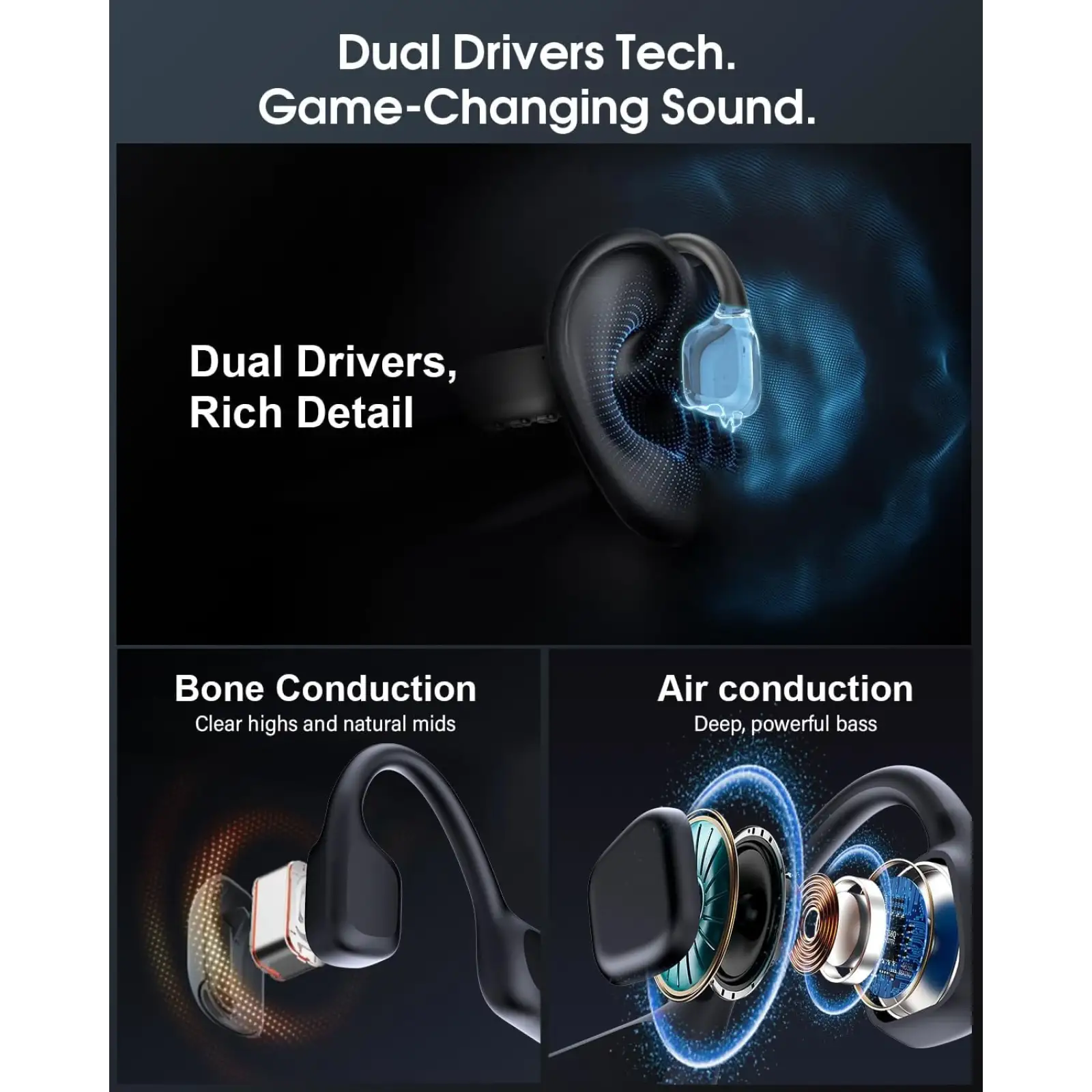 Навушники ZOVIMAX X7 MAX Open Ear Black