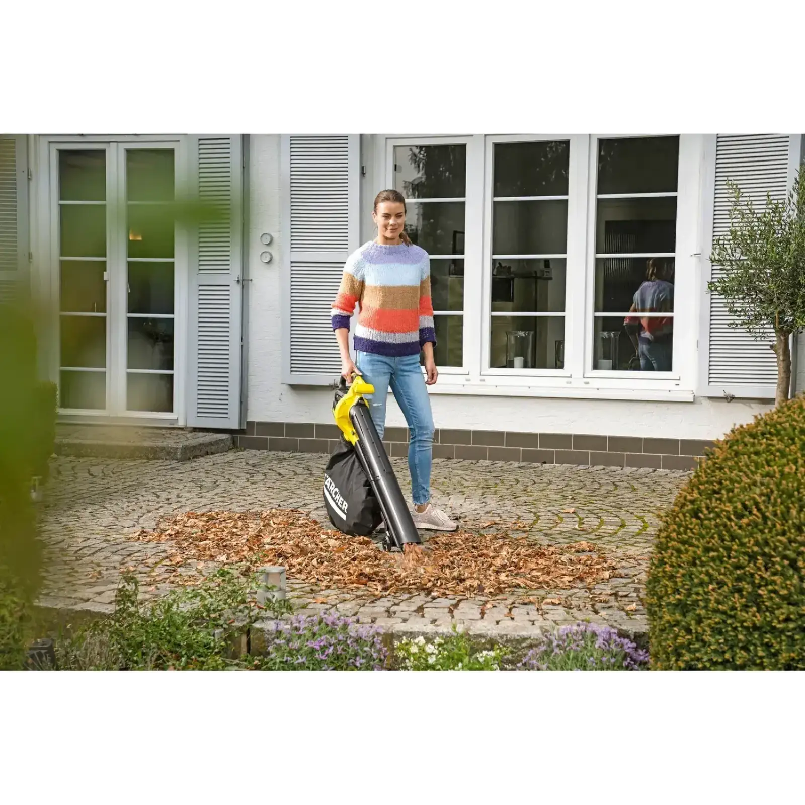 Воздуходув-пылесос садовый Karcher BLV 18-200 Battery (без АКБ и ЗУ) (1.444-100.0)