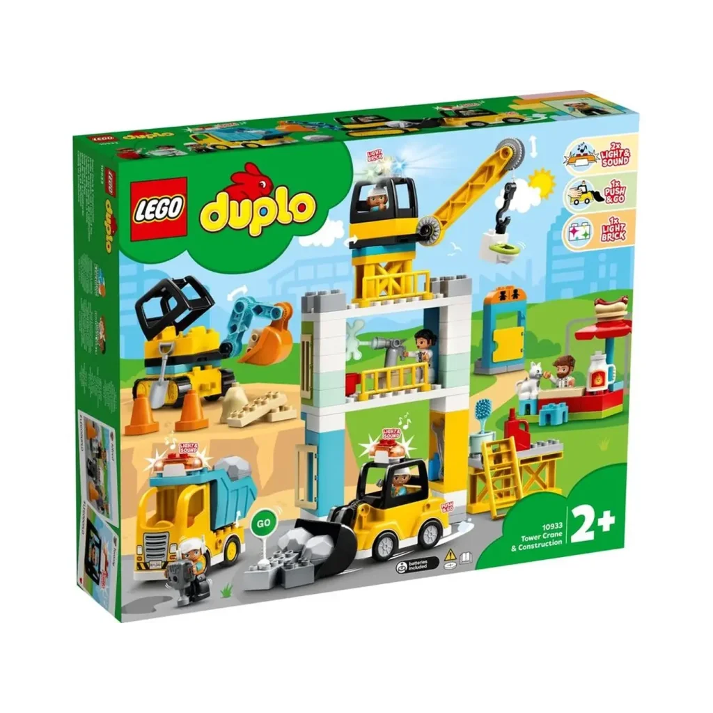 Конструктор LEGO Duplo Town Підйомний кран і будівництво (10933)