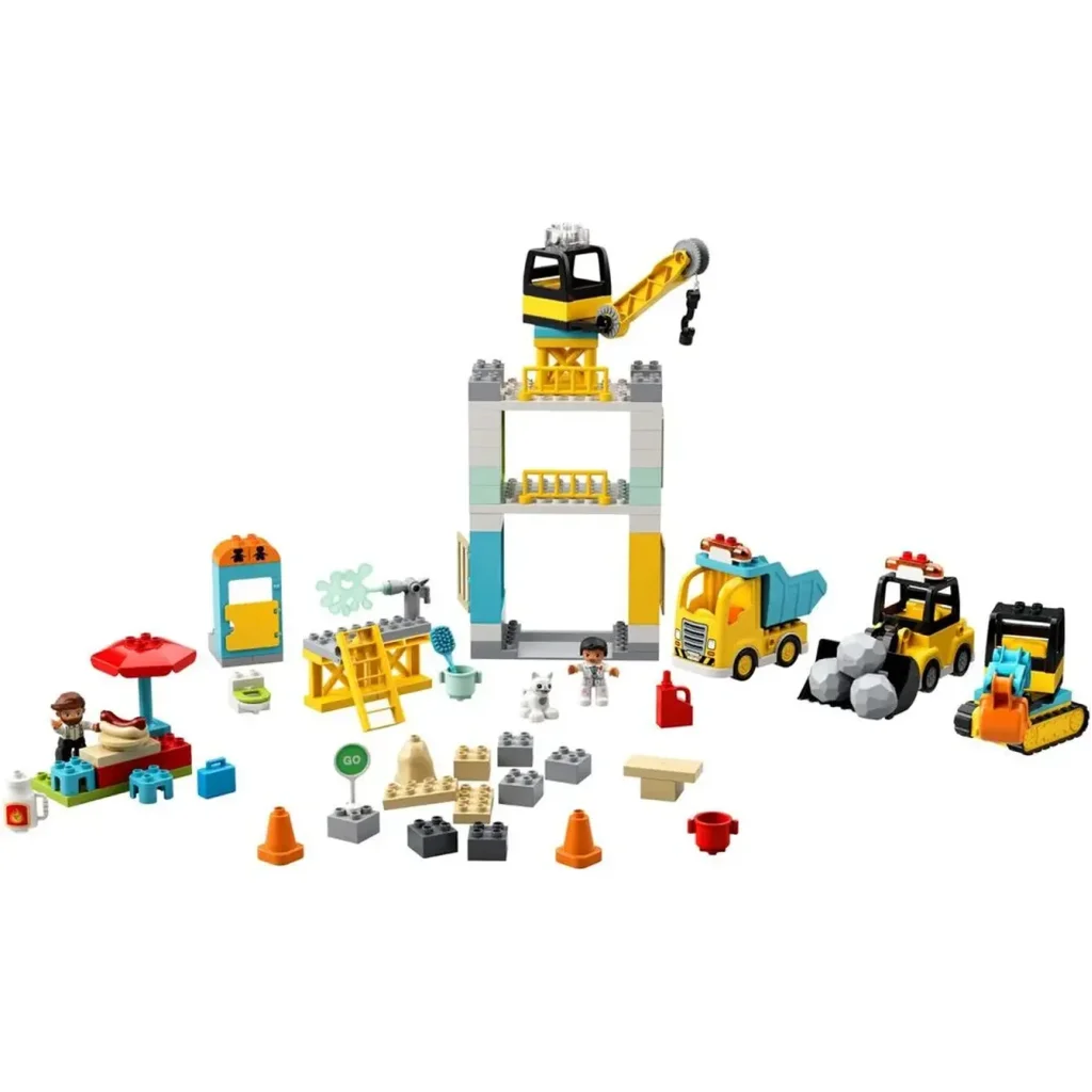 Конструктор LEGO Duplo Town Підйомний кран і будівництво (10933)