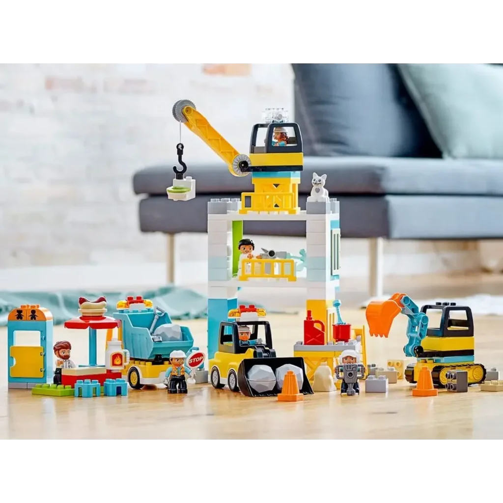 Конструктор LEGO Duplo Town Підйомний кран і будівництво (10933)