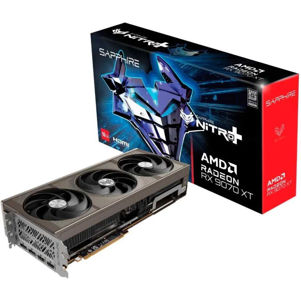 Видеокарта Sapphire Radeon RX 9070 XT 16GB NITRO+ (11348-01-20G)