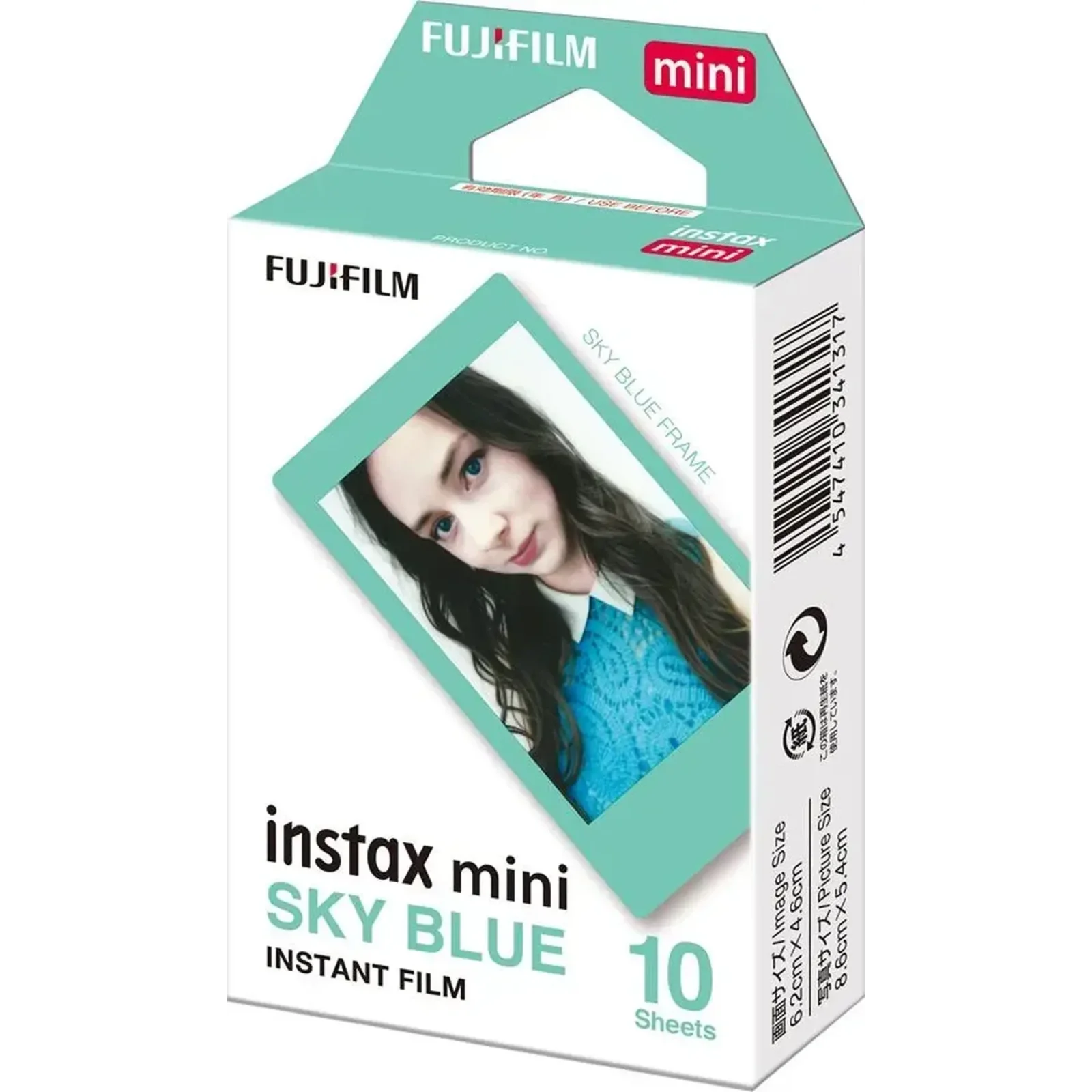 Фотобумага Fujifilm Instax Mini Blue Frame (16537055) (54х86мм 10шт)