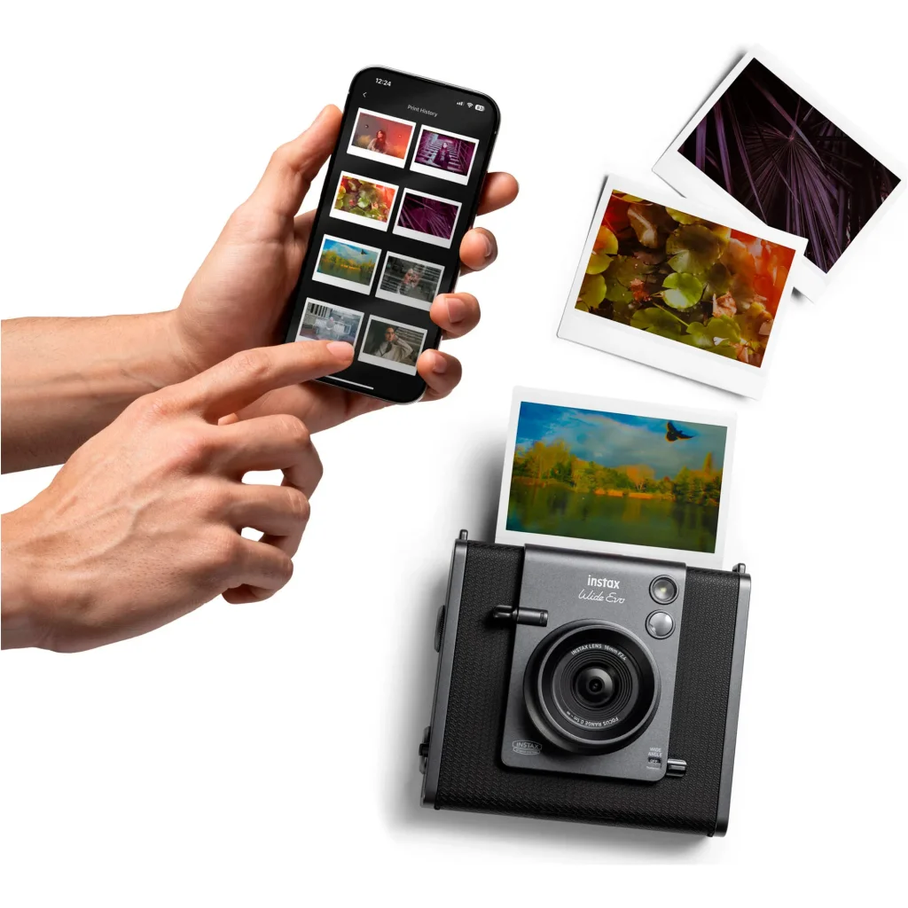 Камера миттєвого друку Fujifilm Instax Wide Evo Black (16840933)