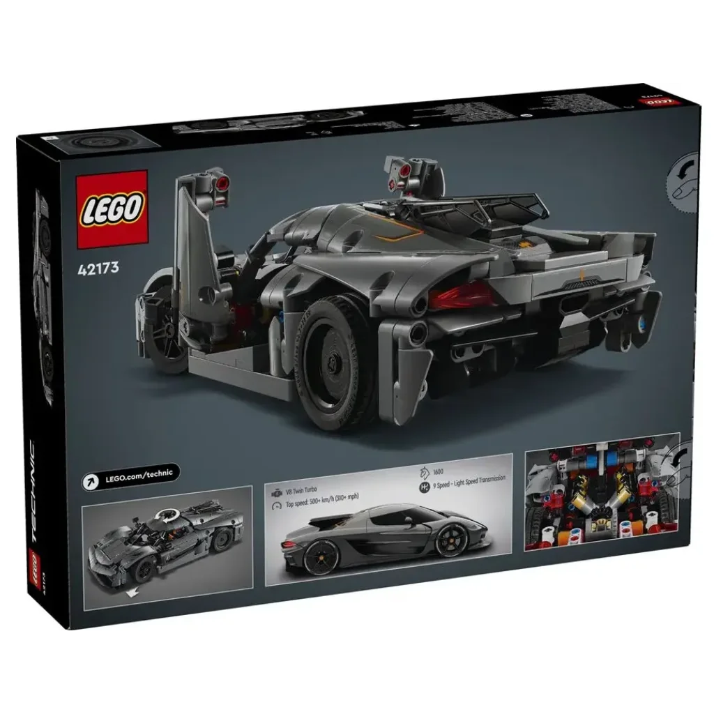 Конструктор LEGO Technic Koenigsegg Jesko Absolut Grey Hypercar (42173)