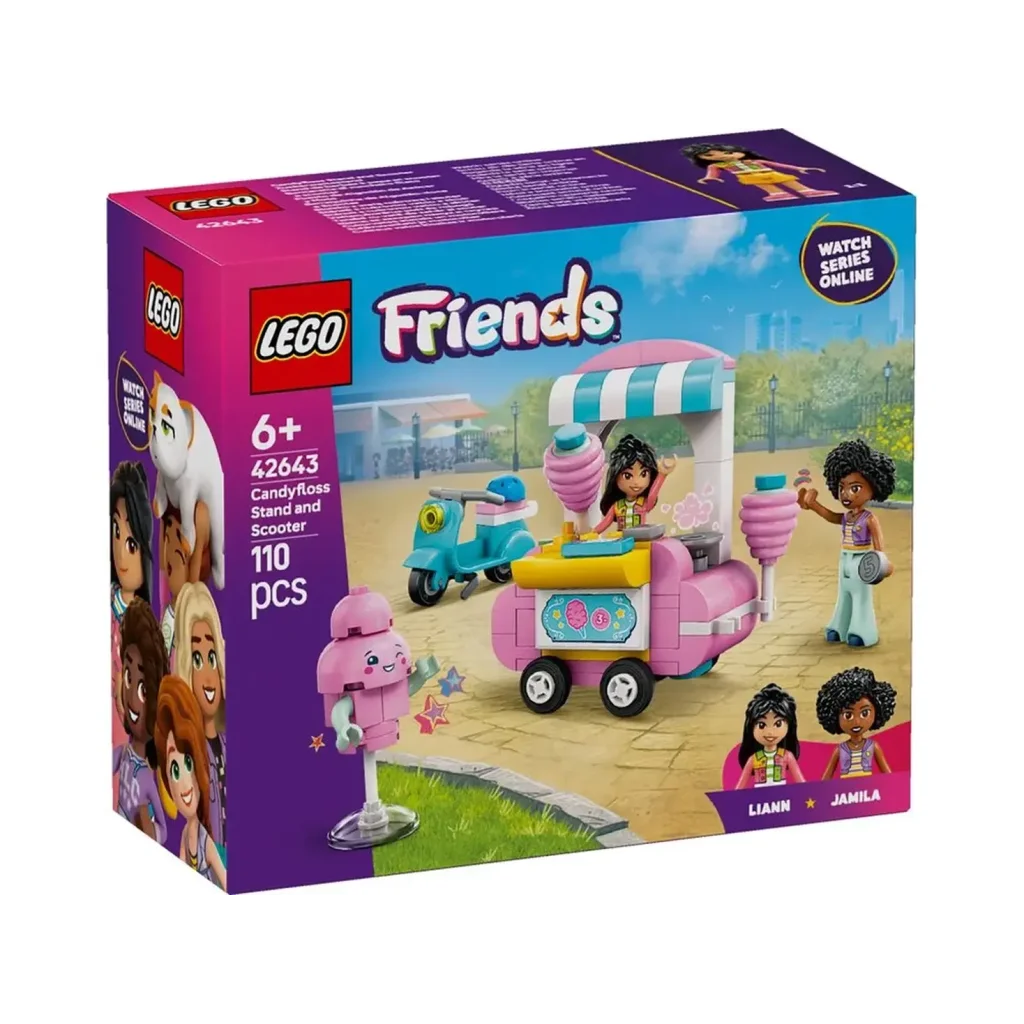 Конструктор LEGO Friends Ятка із солодкою ватою та скутер (42643)