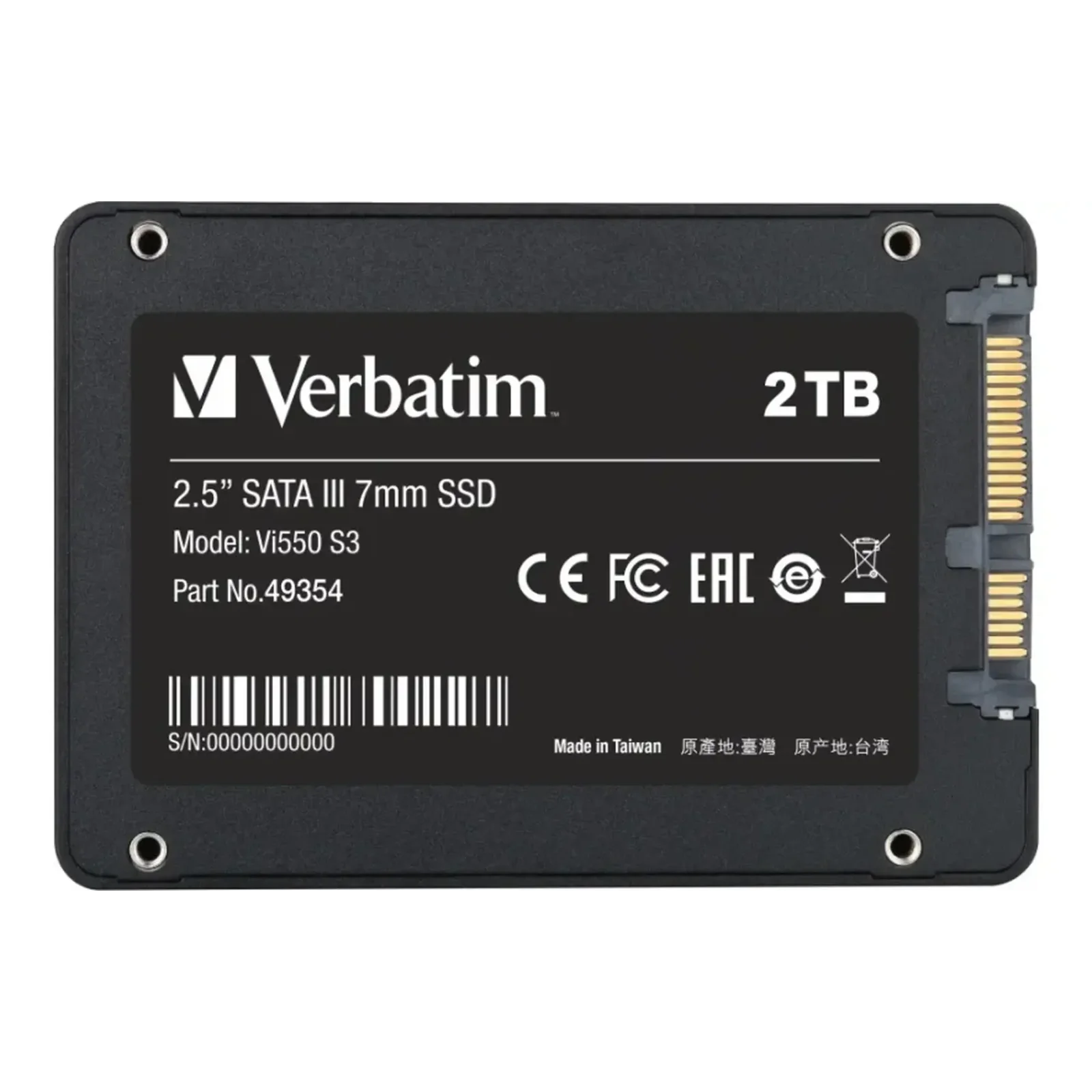SSD внутренние Verbatim Vi550 S3 2 TB (49354)
