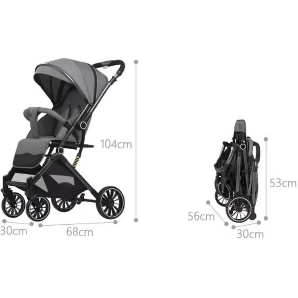 Прогулочная коляска 525Baby Grey
