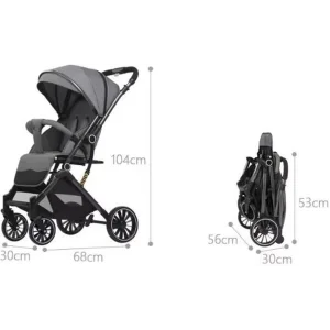 Прогулочная коляска 525Baby Grey