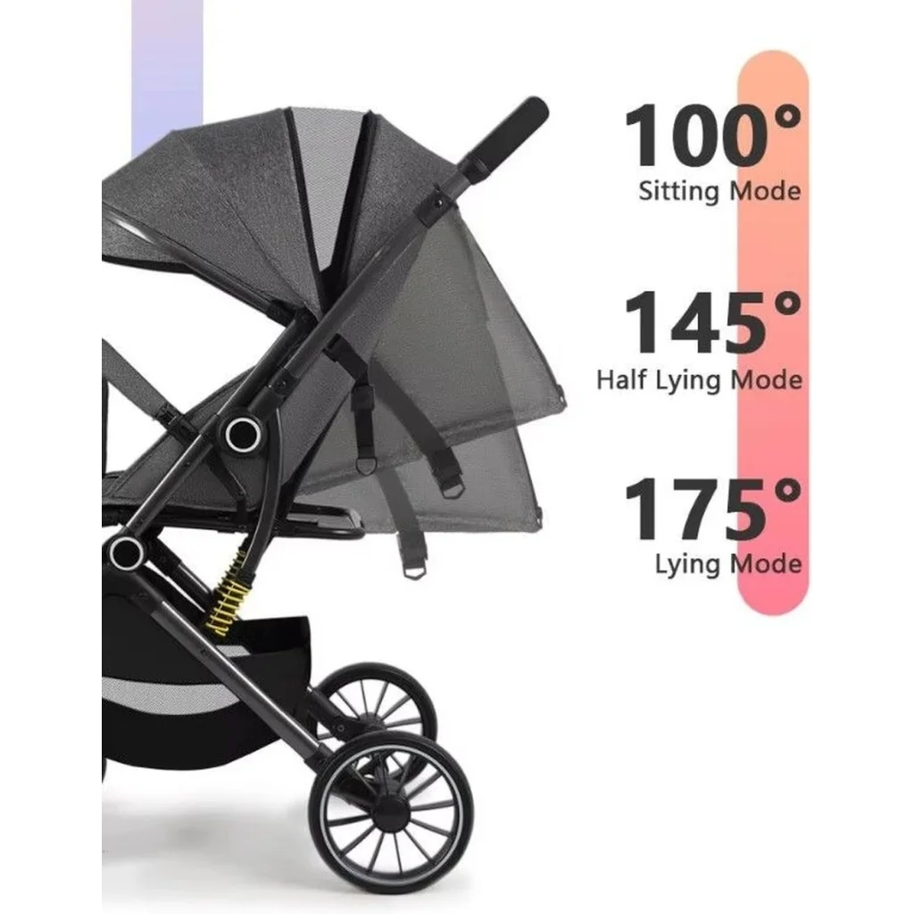 Прогулочная коляска 525Baby Grey