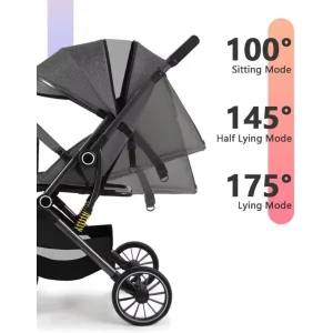 Прогулочная коляска 525Baby Grey
