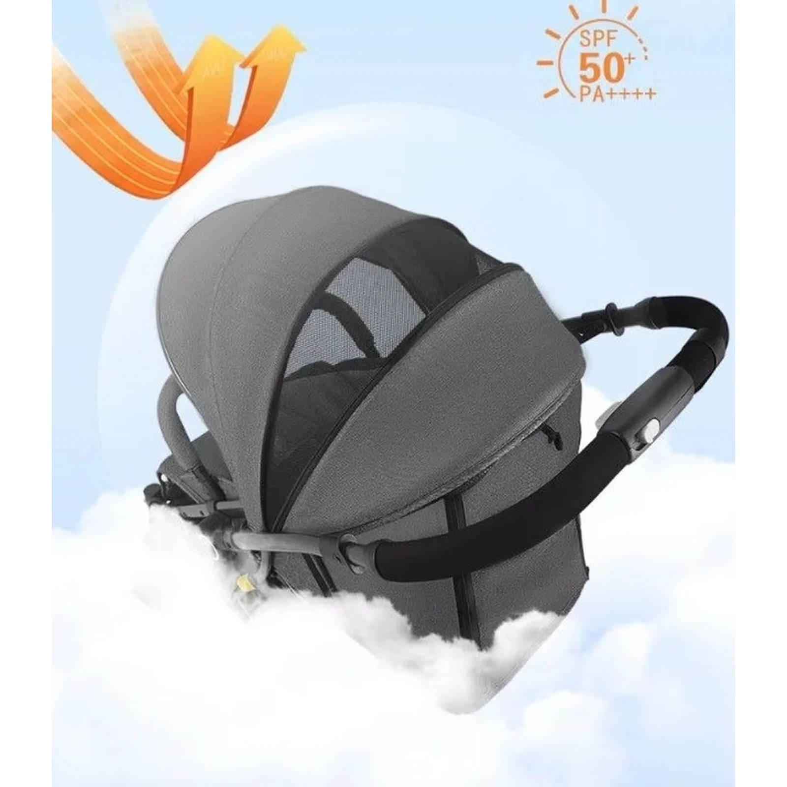Прогулочная коляска 525Baby Grey