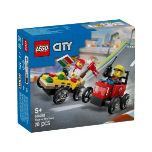 Конструктор LEGO City «Піца-авто проти пожежної машини» Набір перегонів (60458)