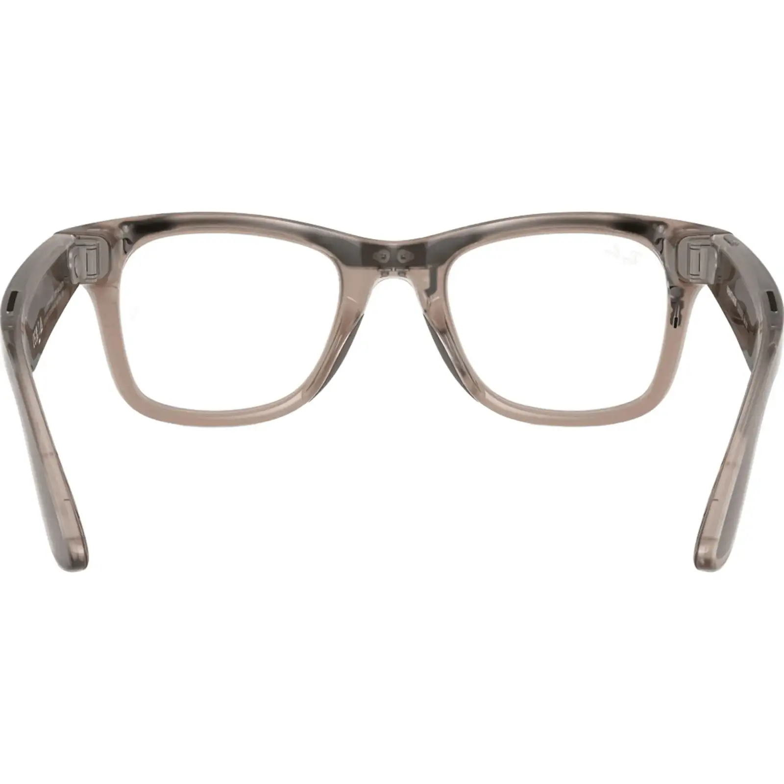 Смарт-окуляри Ray-Ban Meta Wayfarer Shiny Warm Stone Frame Clear/Watermelon Red Transitions Lenses (RW4008 6705P553)