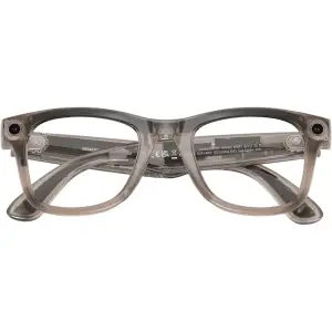 Смарт-окуляри Ray-Ban Meta Wayfarer Shiny Warm Stone Frame Clear/Watermelon Red Transitions Lenses (RW4008 6705P553)