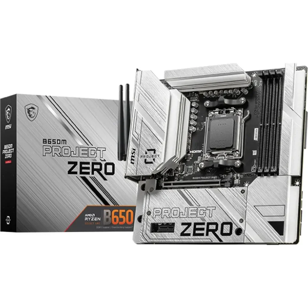 Материнська плата MSI B650M PROJECT ZERO (sAM5, AMD B650) (911-7E09-003) UA