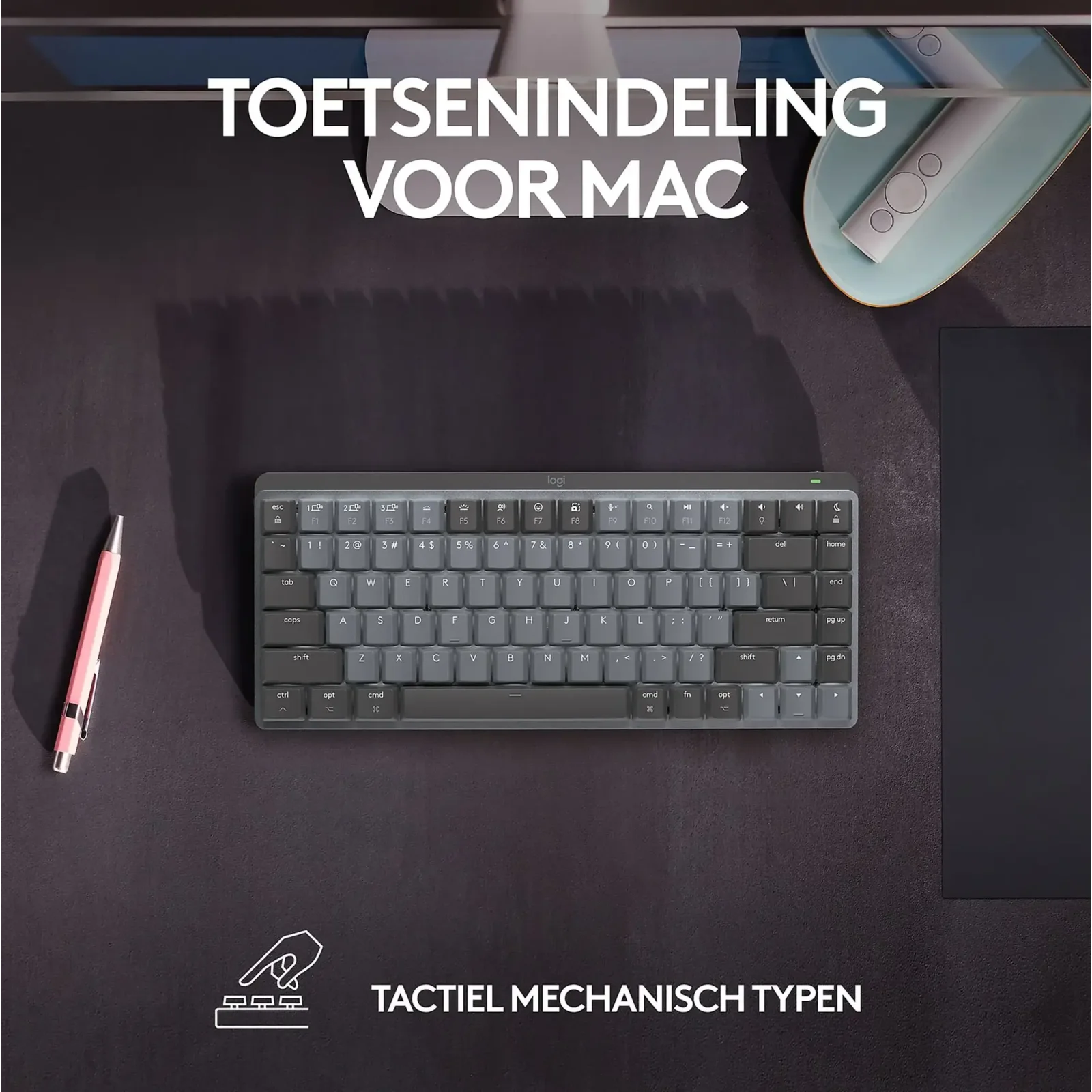 Клавиатура Logitech MX Mechanical Mini Wireless Keyboard (For Mac) Space Grey (920-101838, 920-010838)