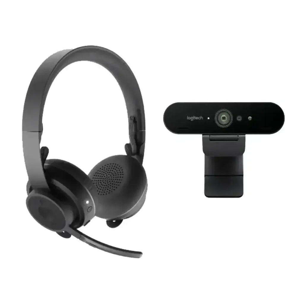 Веб-камера Logitech Brio 4K Webcam & Zone Wireless Headset (991-000344)