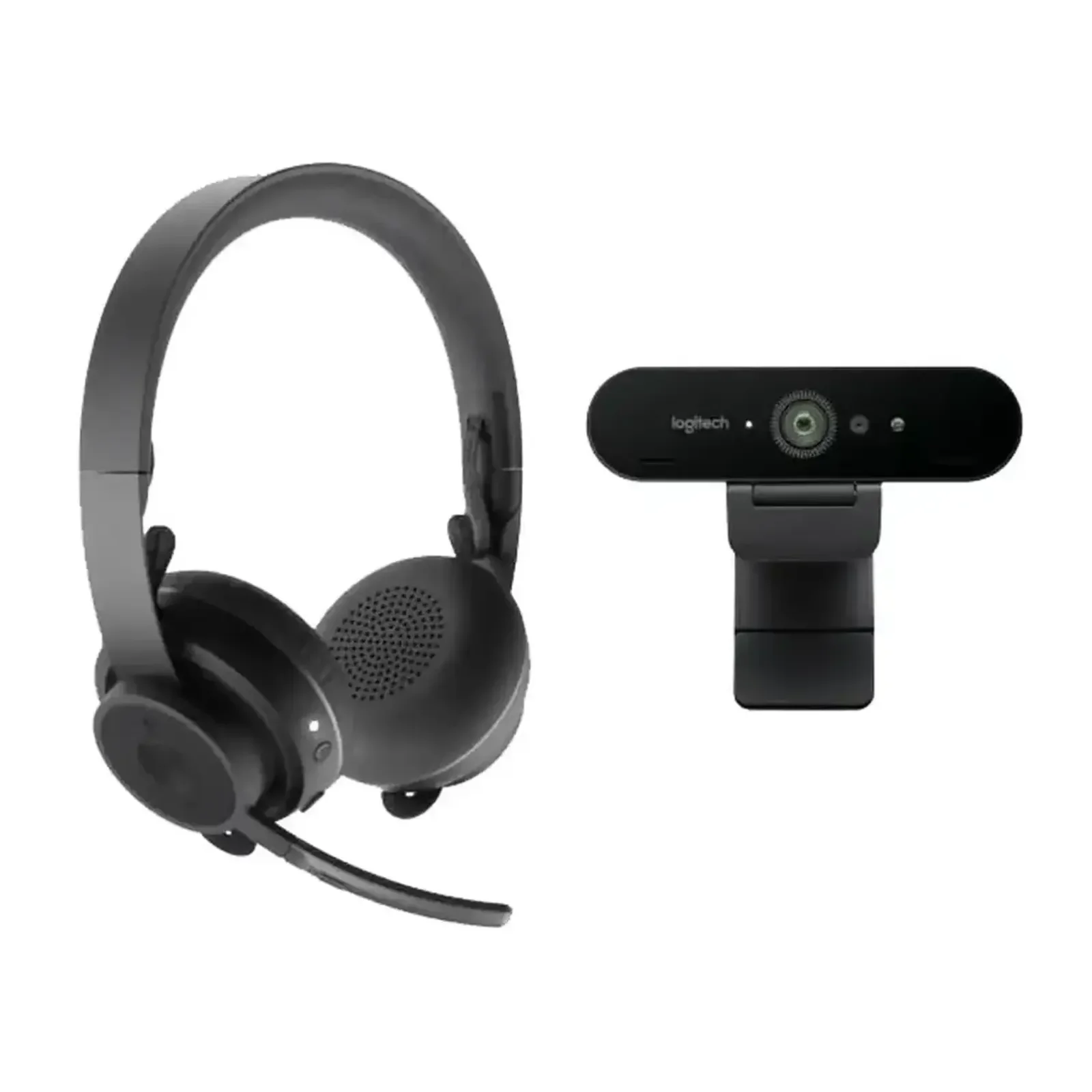 Веб-камера Logitech Brio 4K Webcam & Zone Wireless Headset (991-000344)