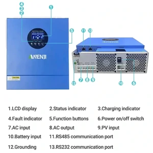 Гібридний сонячний інвертор ANENJI ANJ-2000-12V-WIFI 12В 2000Вт