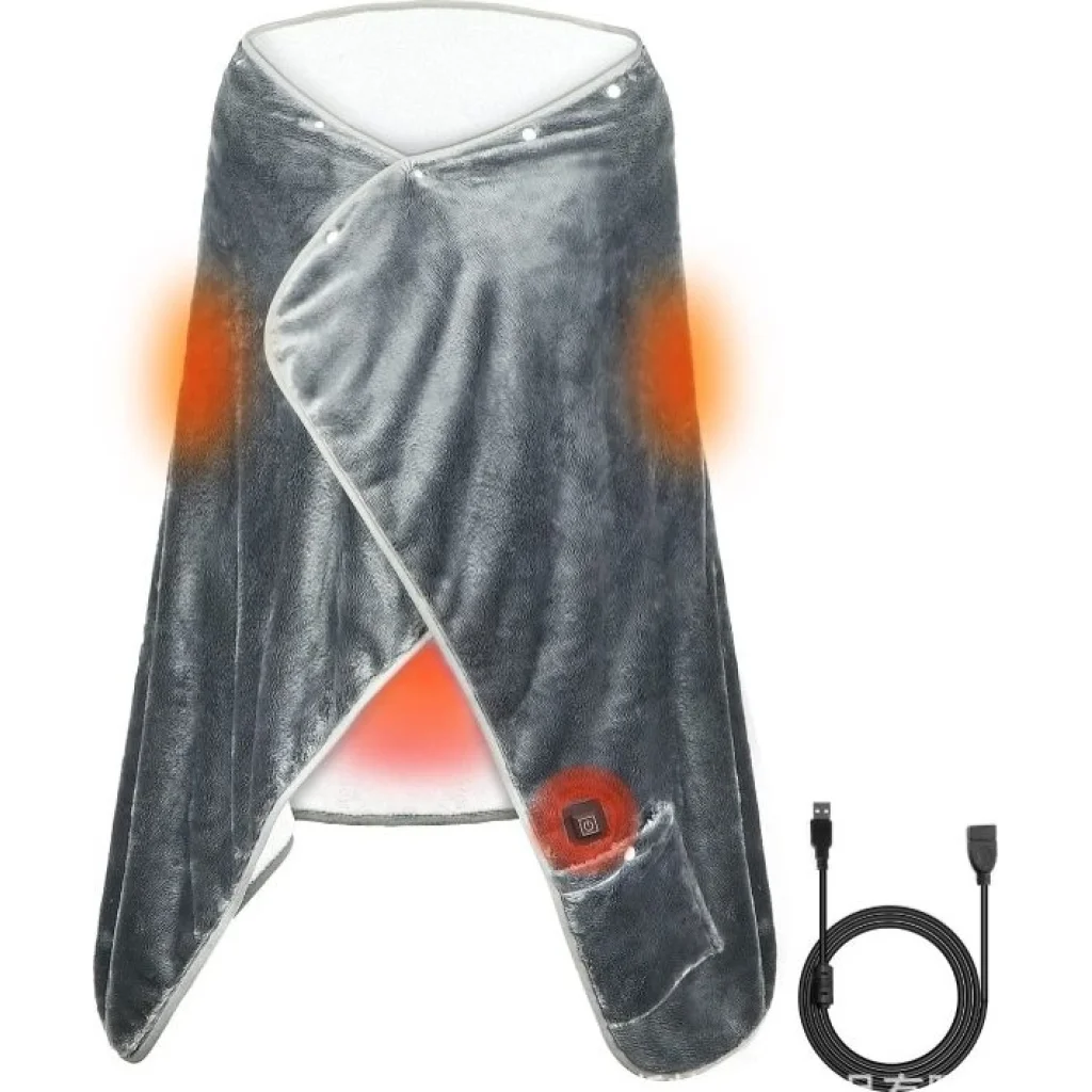 Ковдра з підігрівом від повербанку FEBORY BH10 160*85 см Gray