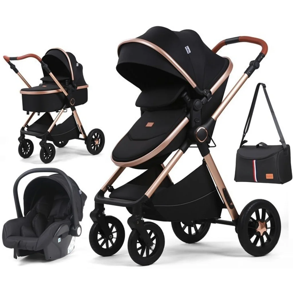 Коляска 3в1 Kidilo H2D Black