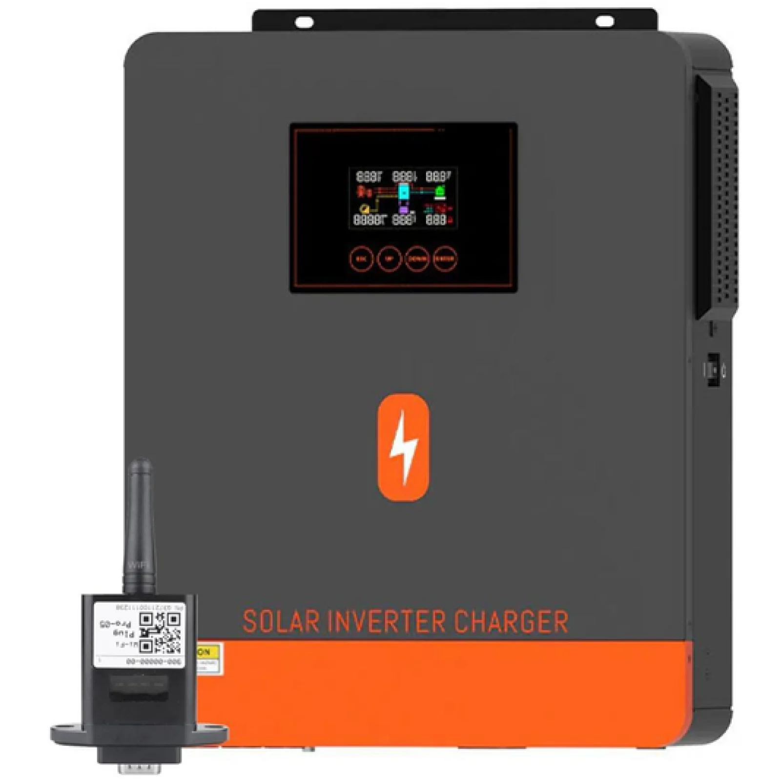 Гибридный инвертор PowMr 4200W 24V POW-HVM4.2M-24V-N + WiFi