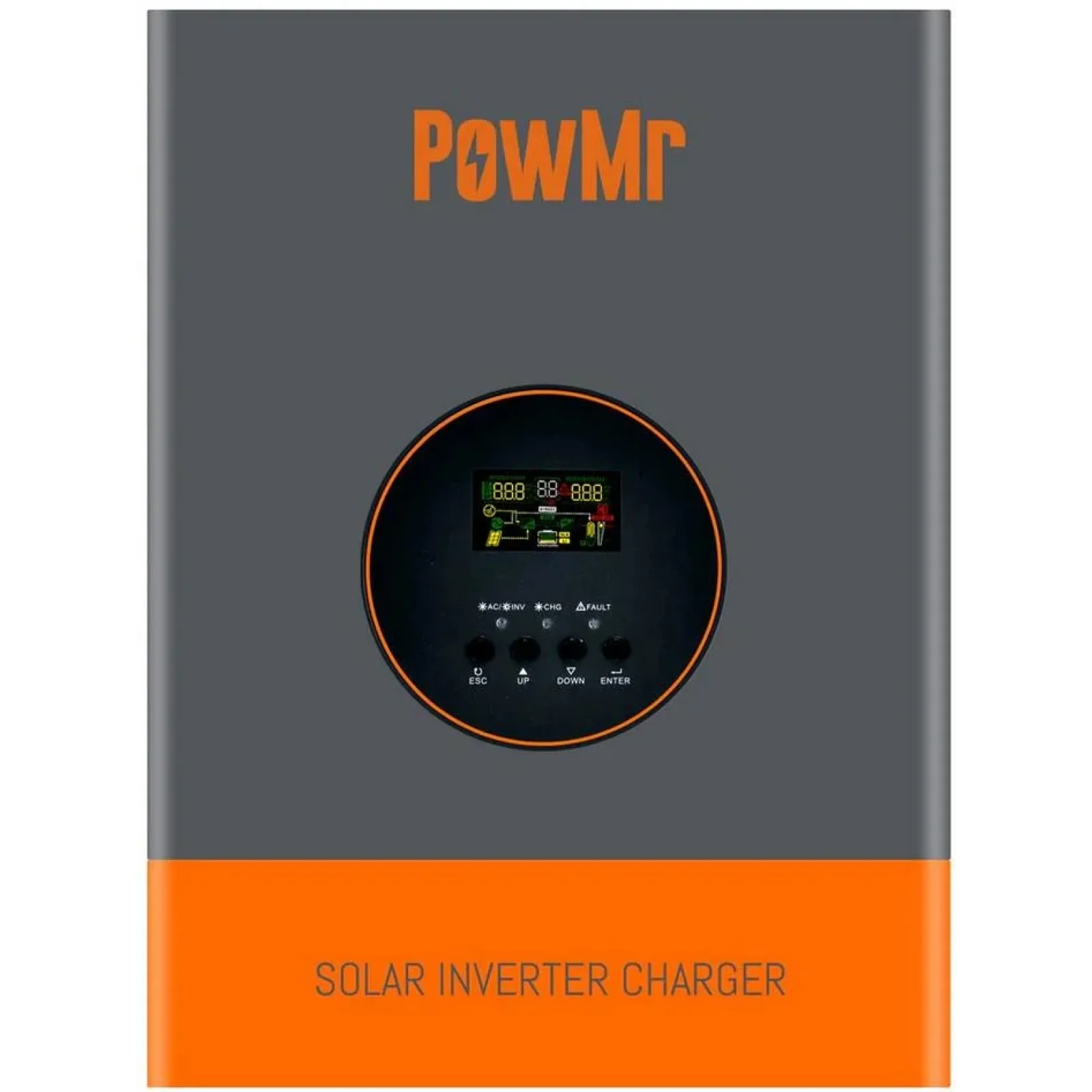 Гибридный солнечный инвертор (hybrid) PowMr POW-RELAB-10KE