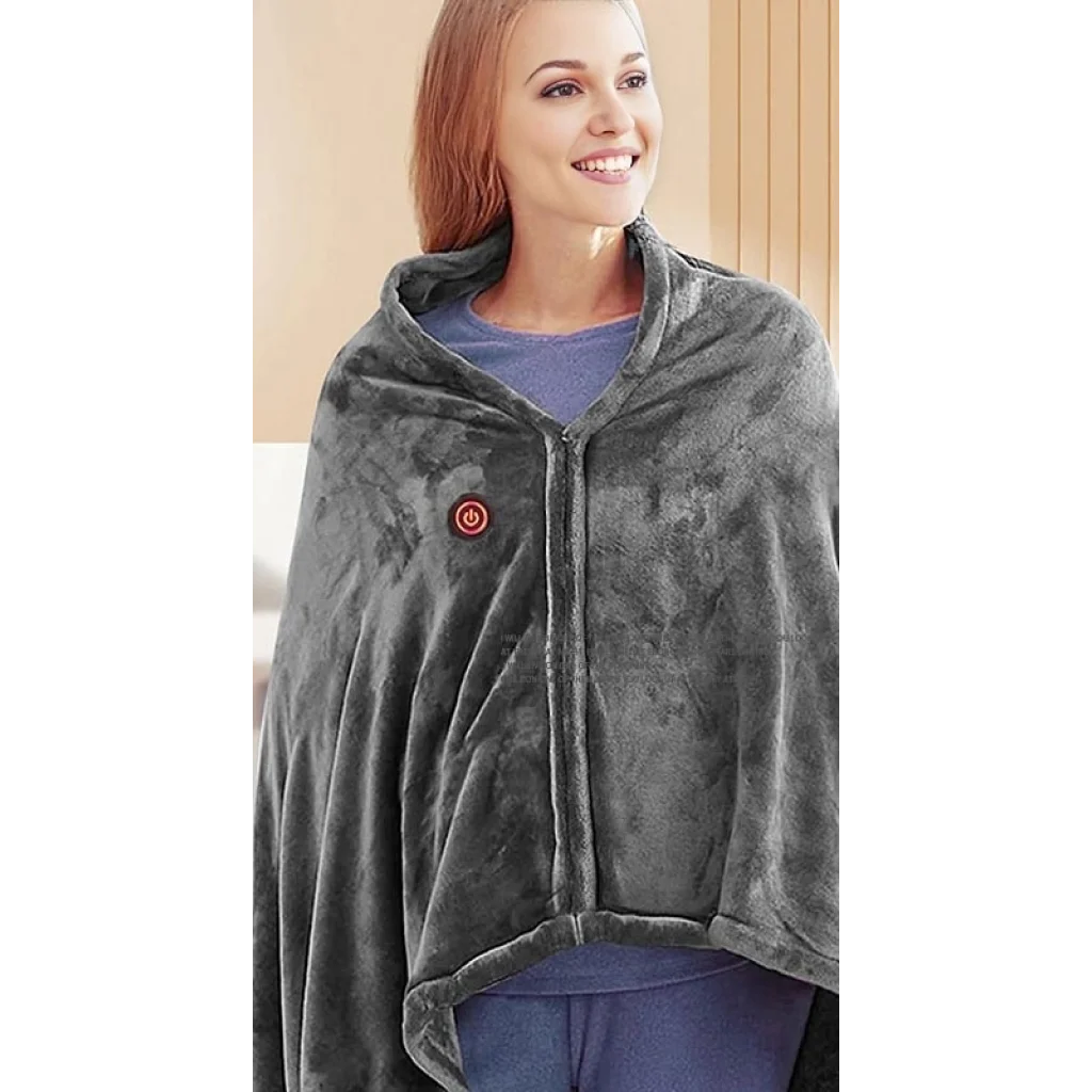 Ковдра з підігрівом від повербанку Wishful Life M1S 150*80 см Gray