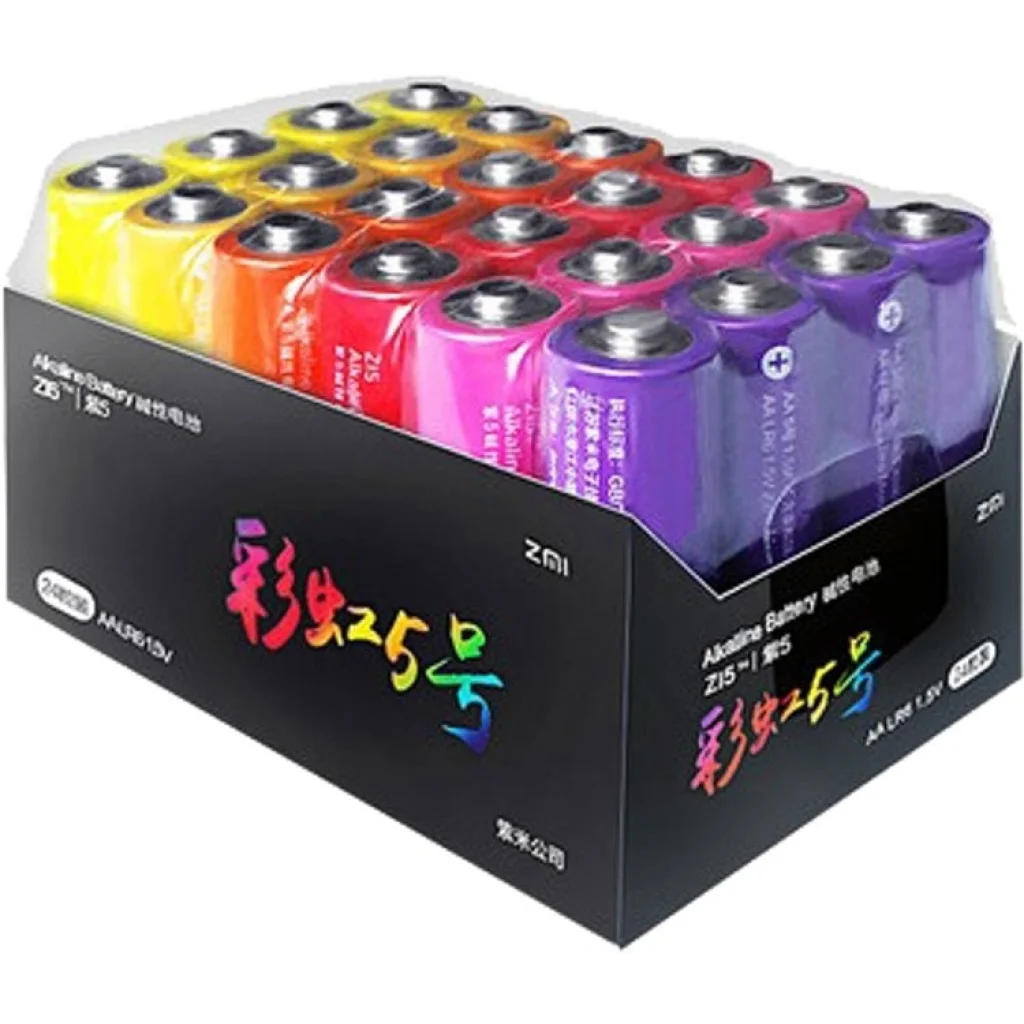 Батарейка Xiaomi ZMI Rainbow AA Alkaline (AA524) 24шт/бл