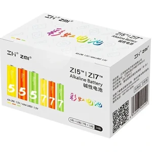 Батарейка Xiaomi ZMI Rainbow AA/AAA Alkaline (LR24) 24шт/бл