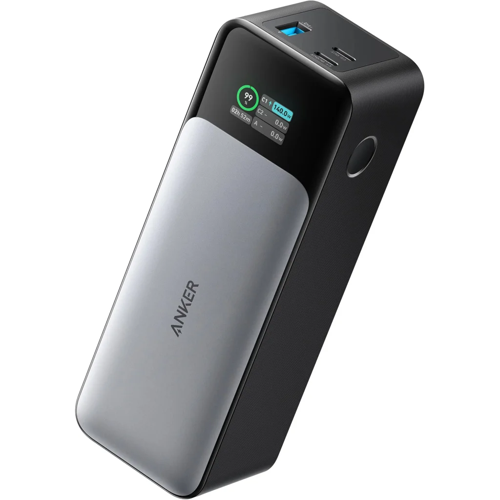 Зовнішній акумулятор Anker 737 Powercore 24K 140W Black (A1289011)
