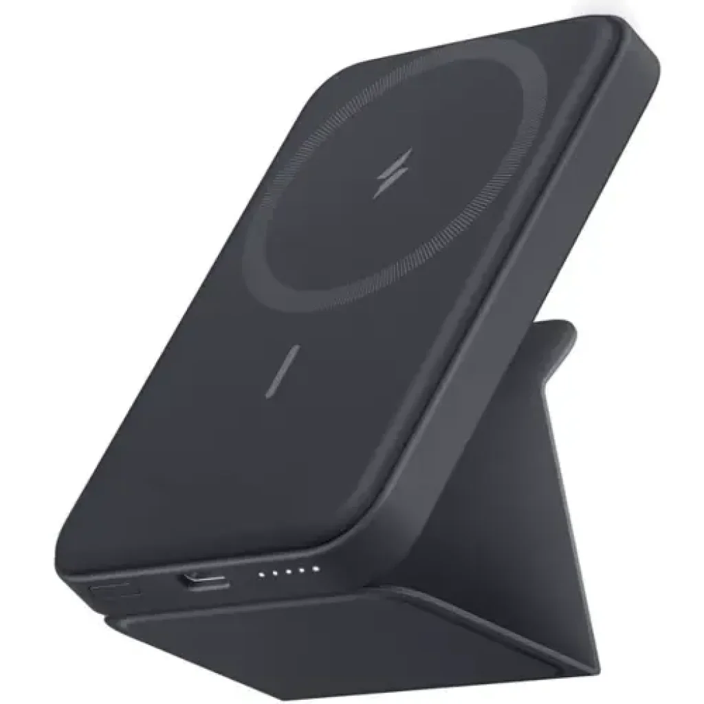 Зовнішній акумулятор Anker 622 Magnetic Wireless Portable Charger MagGo with PopSockets 5000mAh Black (A1612011)