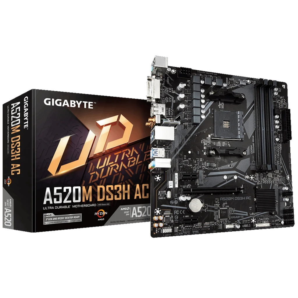 Материнская плата GIGABYTE A520M DS3H AC UA