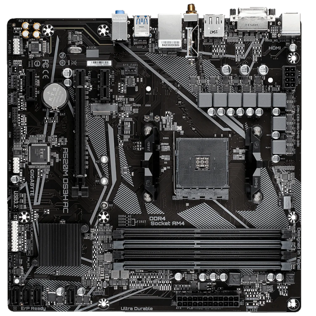 Материнская плата GIGABYTE A520M DS3H AC UA