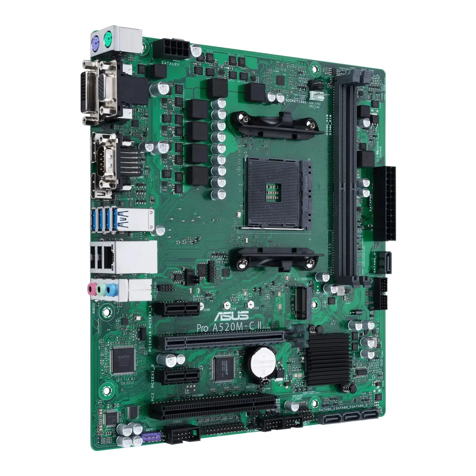 Материнська плата Asus PRO A520M-C II/CSM sAM4 (s1851, Intel B860) UA