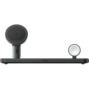 Бездротова зарядка Anker MagGo Wireless Charging Station Pad 3in1 15W Black (B25M1311)
