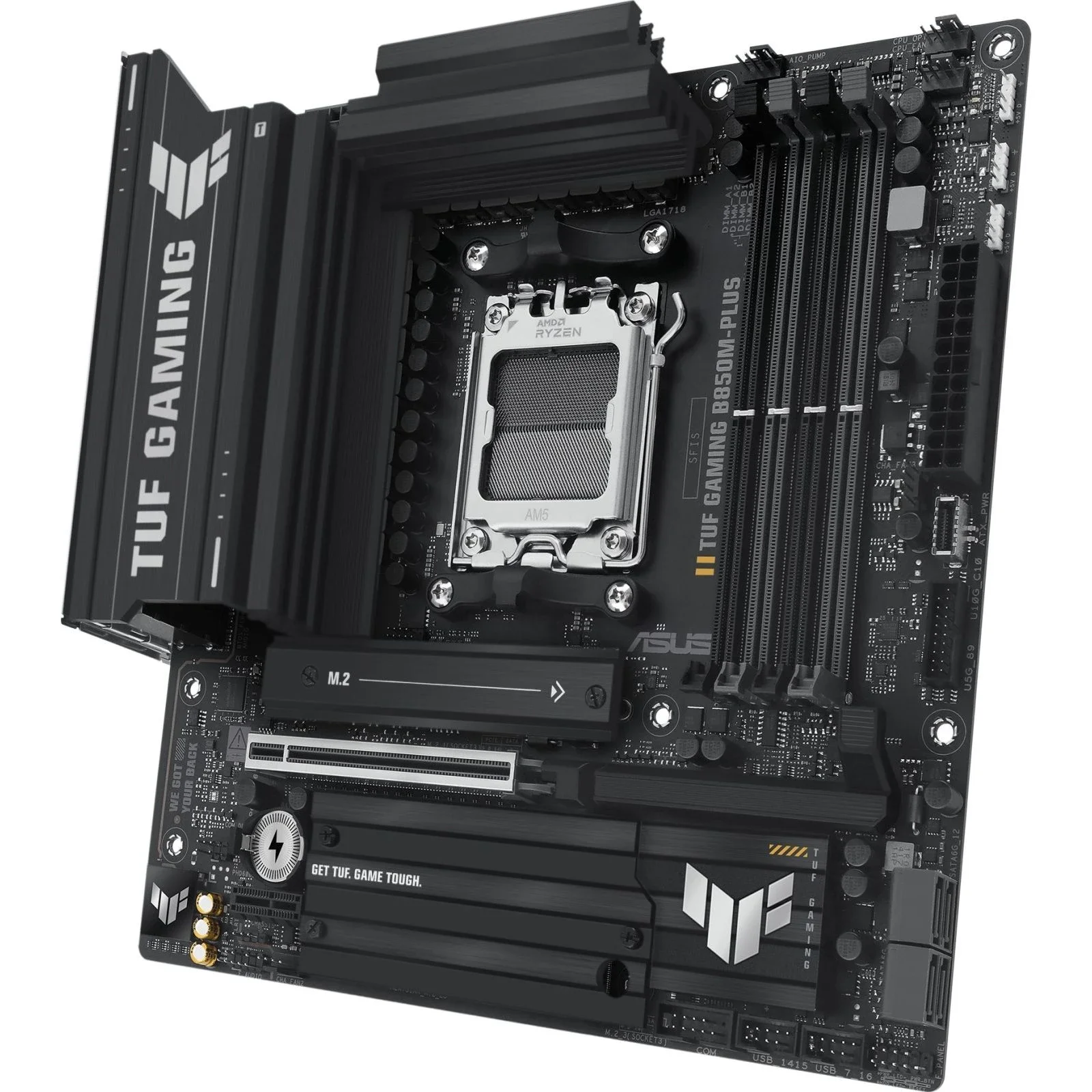 Материнська плата Asus TUF GAMING B850M-PLUS (sAM5, AMD B850) UA