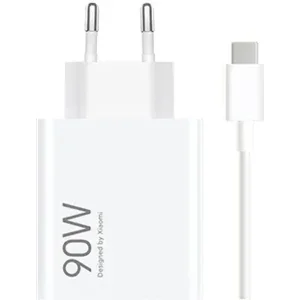 СЗУ Xiaomi 90W HyperCharge Combo (Type-A) (BHR07ZBEU) White + кабель (USB-C) EU