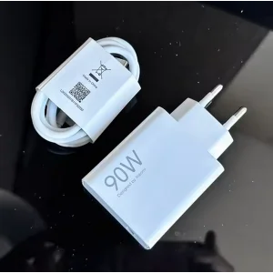 МЗП Xiaomi 90W HyperCharge Combo (Type-A) (BHR07ZBEU) White + кабель (USB-C) EU