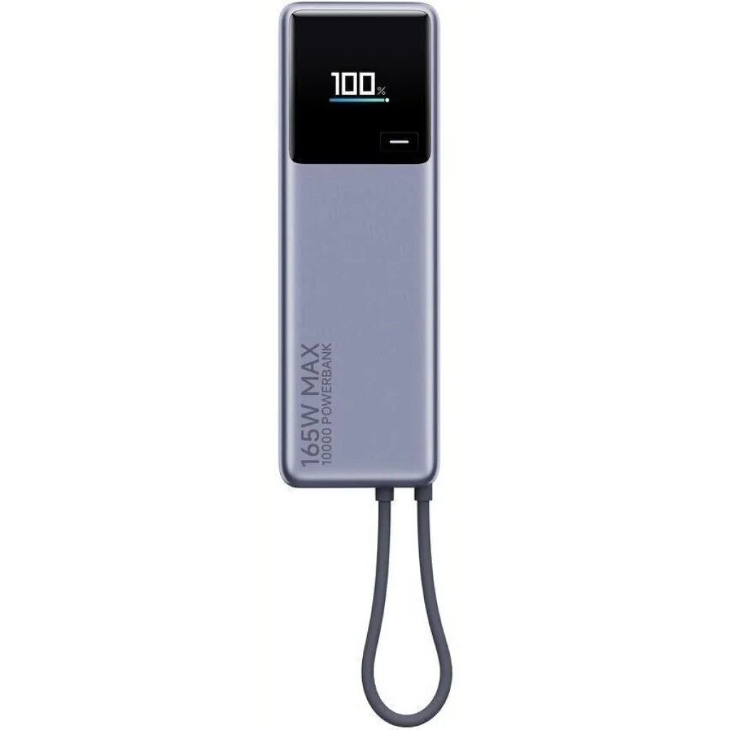 Зовнішній акумулятор Xiaomi 10000mAh 165W Integrated Cable Gray (BHR9361GL) EU
