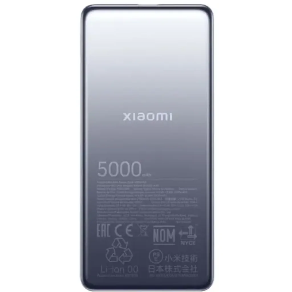 Внешний аккумулятор Xiaomi 5000mAh Ultra Slim 18W GL Gray (BHR9535GL) EU