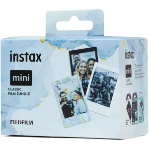 Фотобумага Fujifilm Instax Mini Deco Film Bundle (30шт) – 3 картриджа по 10 листов Black, Monochrome, Blue Marble